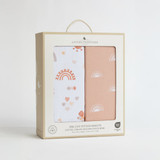 Living Textiles Organic Jersey Cot Fitted Sheets 2pk