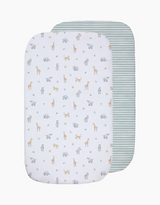 Living Textiles Bedside Sleeper Fitted Sheet 2pk