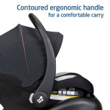 Maxi Cosi Eva³ Compact Stroller & Mico Luxe Capsule + Base Bundle - Black