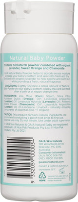 Gaia Natural Baby Baby Powder