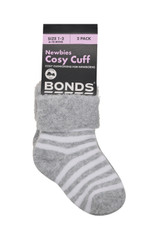 Bonds WonderSock Cozy Cuffs - Grey 2pk
