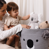 Living Textiles Cotton Rope Character/Embroidered Hampers