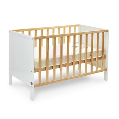 Super Nanny Addington Cot - White/Natural