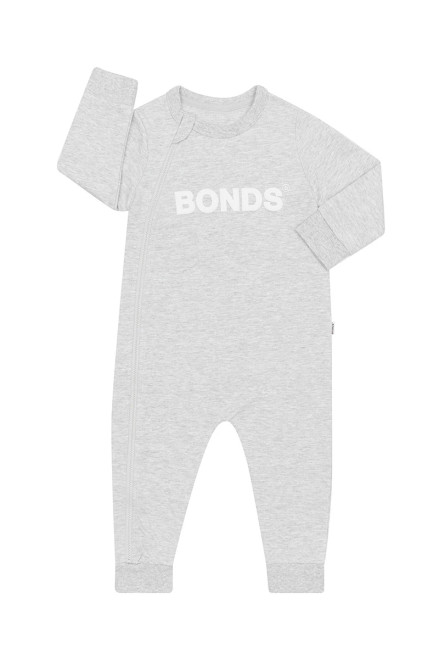 Bonds Tech Sweats Zip Wondersuit -  New Grey Marle