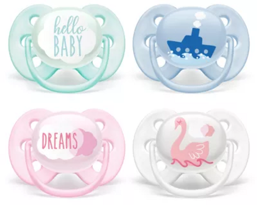 Philips Avent Ultra Soft Pacifier 2 Pack (0-6m)