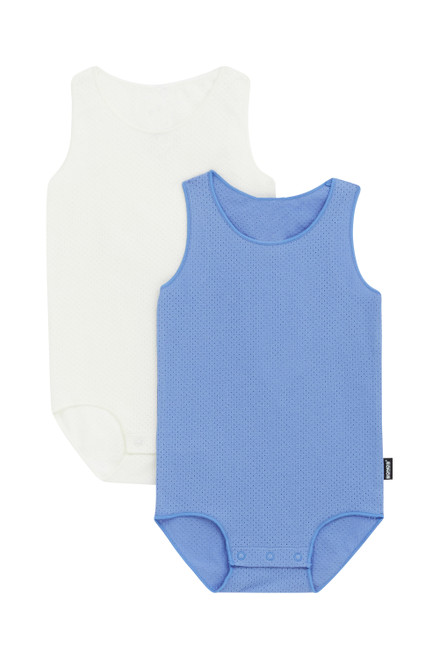 Bonds Wondercool Singletsuit 2pack - Blue/White