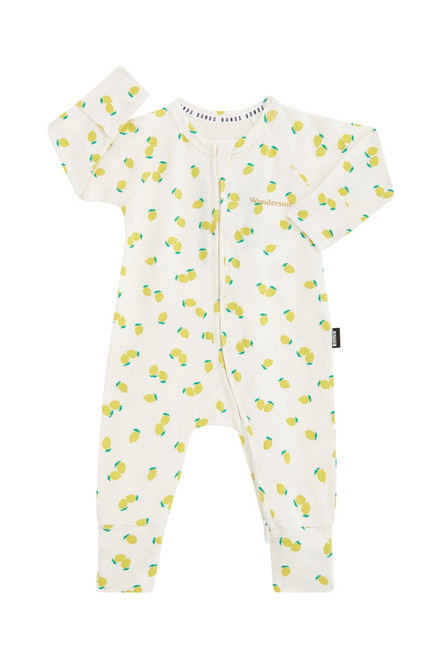 Bonds Newbies Organic Cotton Zippy - Lemon Pop