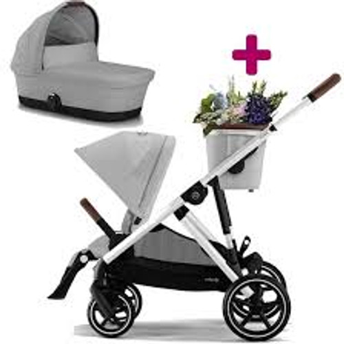 Cybex Gazelle S Stroller + FREE Carry Cot 2023 / Lava Grey