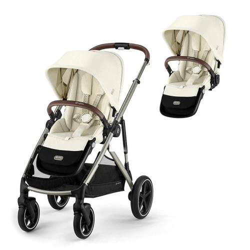 Cybex Gazelle S Stroller + FREE Second Seat 2023 / Seashell Beige
