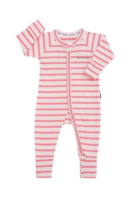 Bonds Wide Needle Rib Zippy - Island Punch