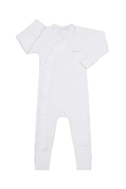 Bonds Pointelle Cozysuit  - White