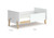 Boori Natty Cot Bed - White & Almond | Baby Cot