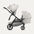 Redsbaby NUVO Double Pram - Pebble/Black