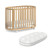 Boori Eden Oval Cot and Mattress - Beech Boori Eden Oval Cot and Mattress - Beech