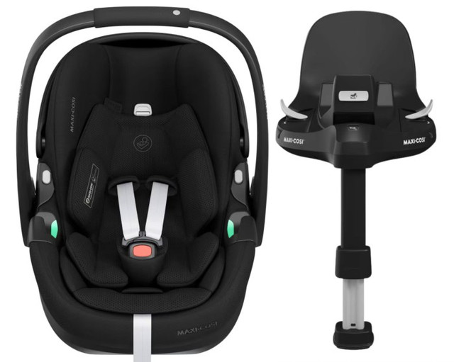Maxi Cosi Pebble 360 Pro 2 Slidetech Capsule & Base Combo - Twillic Black