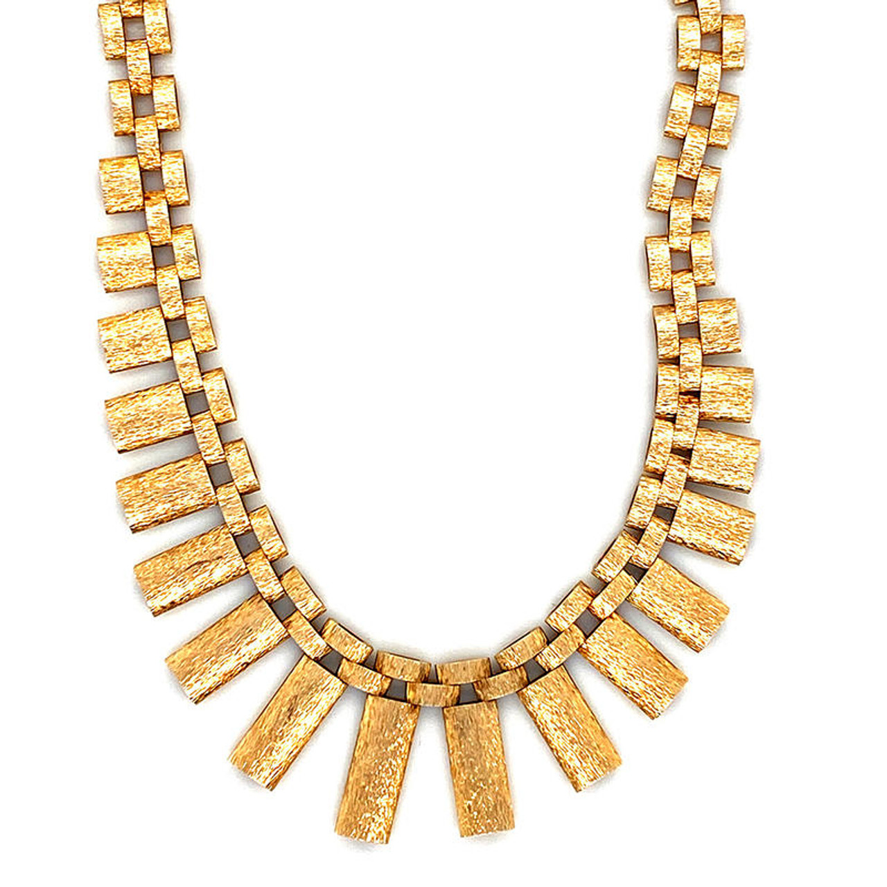 Vintage Art Deco Gold Collar