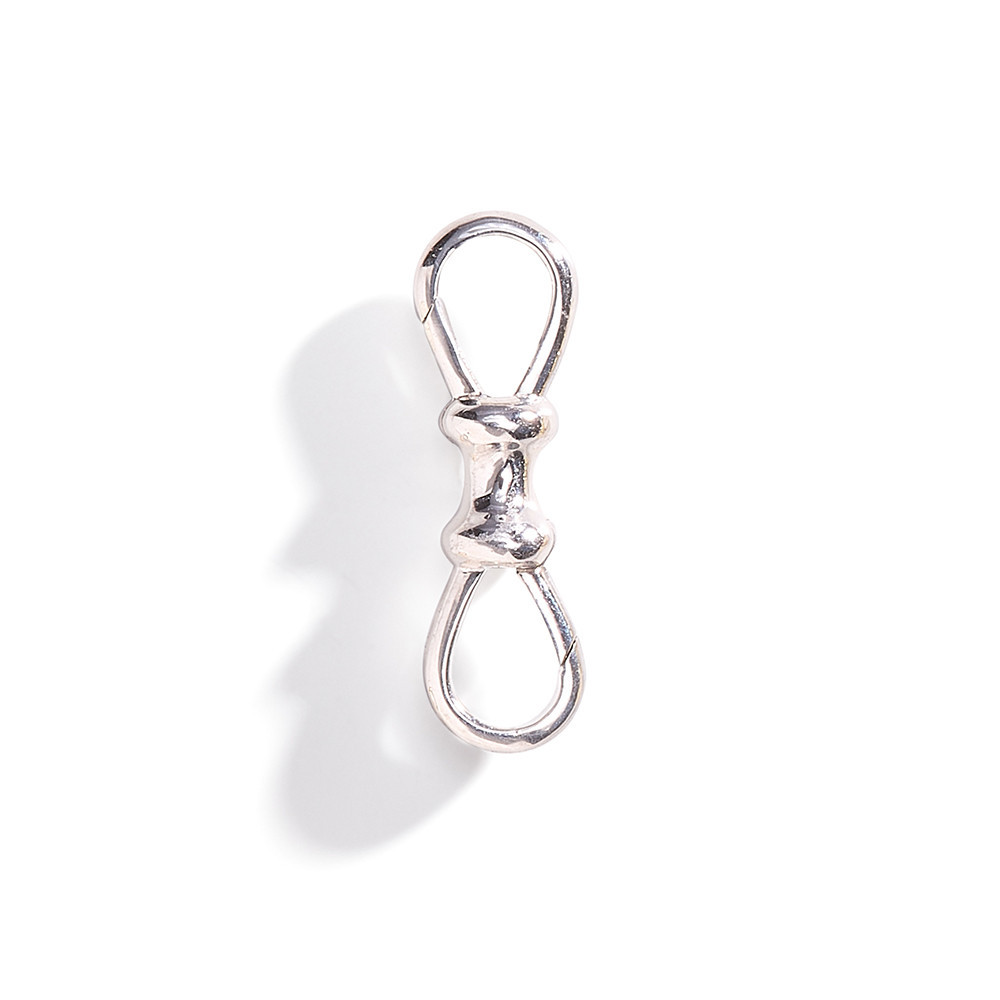 SILVER HORSES シルバーホース 3PCダブルピンローラーベルト Silver Double Dog Clip | Vintage-Inspired Charm Connector by Three