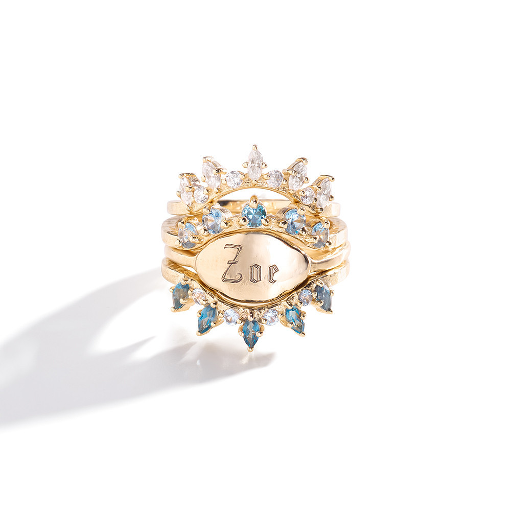 Marquise Diamond Stacking Ring | Merelle Diamond Ring