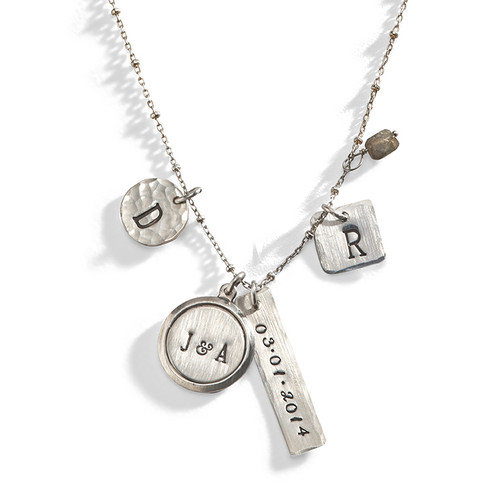 Dinah Personalized Charm Necklace