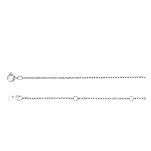 Three Sisters Jewelry Design 16" - 18" Adjustable Sterling Silver Chain 
