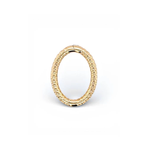 Three Sisters Jewelry Design Gold Oval Serpentine Charm Lock 