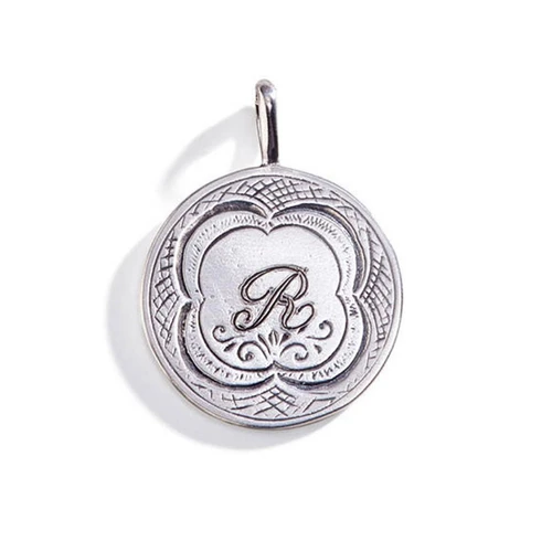 Three Sisters Jewelry Design Vintage Edged Token Personalized Charm 