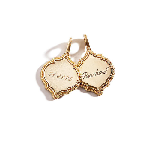 three sisters jewelry design Gold Marigold Personalized Charm