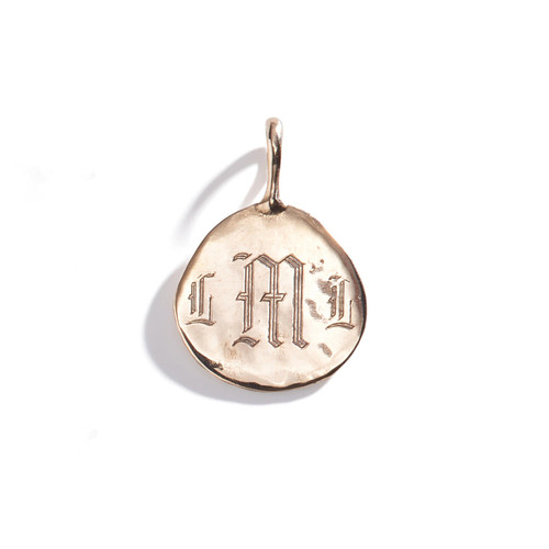 three sisters jewelry design Gold Amba Molten Personalized Charm 