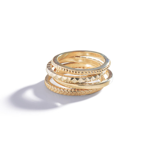 Aphrodite Gold Stacking Birthstone Ring 