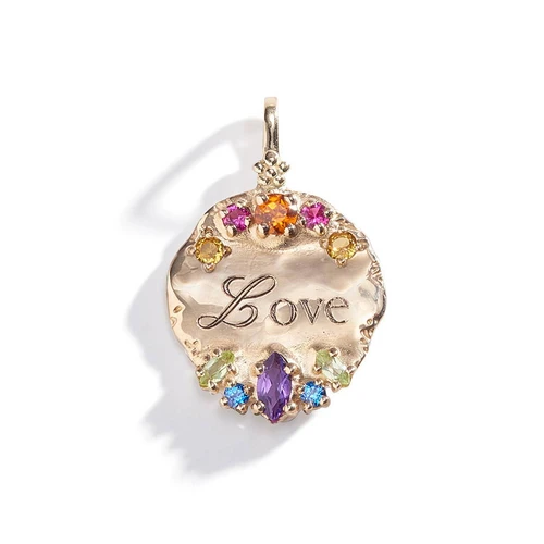 Three Sisters Jewelry Design Gold Alchemy Love Personalized Medallion 