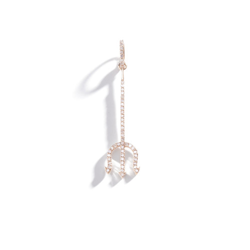 Three Sisters Jewelry Design Poseidon's Diamond Trident Charm 