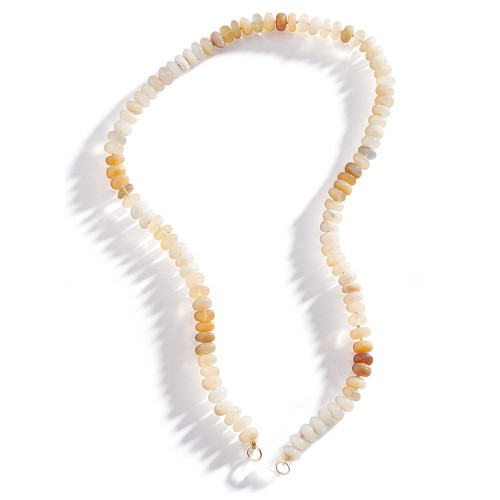 Three Sisters Jewelry Design Dune Moonstone on Silk Knotted Cord 