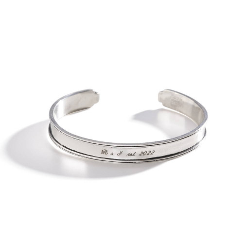 Three Sisters Jewelry Design Pickford Engraved Personalized Cuff 