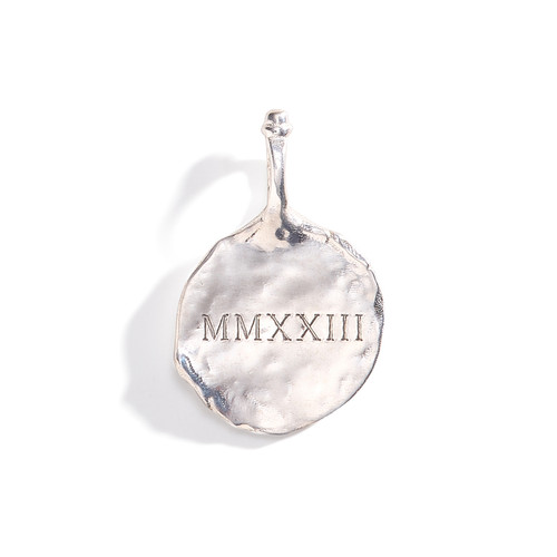 Silver Personalized Coin Charm