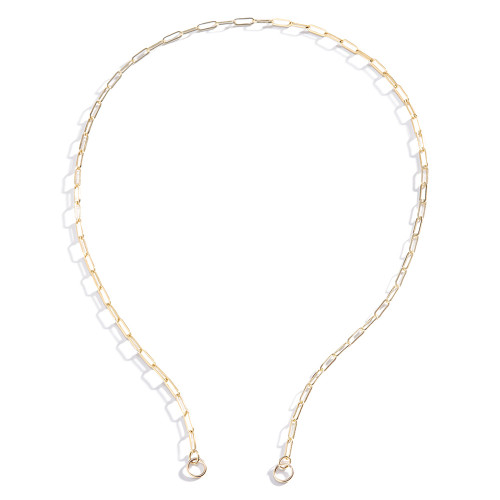 Three Sisters Jewelry Design Gold Paperclip Chain with Open-Ends 