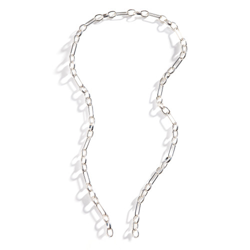 Three Sisters Jewelry Design Vintage Mixed Link Silver Chain with Open Ends 