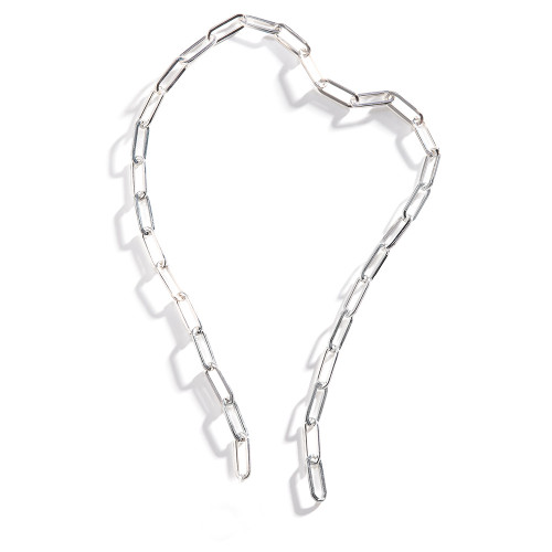 Three Sisters Jewelry Design Mod Bold Link Silver Chain with Open Ends 