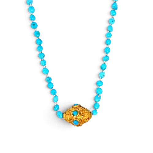 Three Sisters Jewelry Design Évora Kundan Turquoise Necklace 