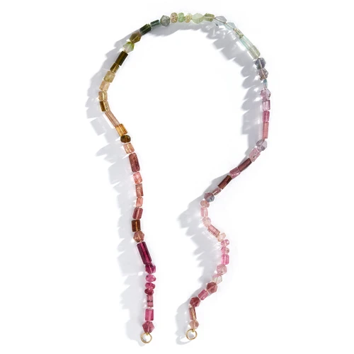 Three Sisters Jewelry Design Roseraie Mixed-Cut Pink Tourmaline Strand #1 