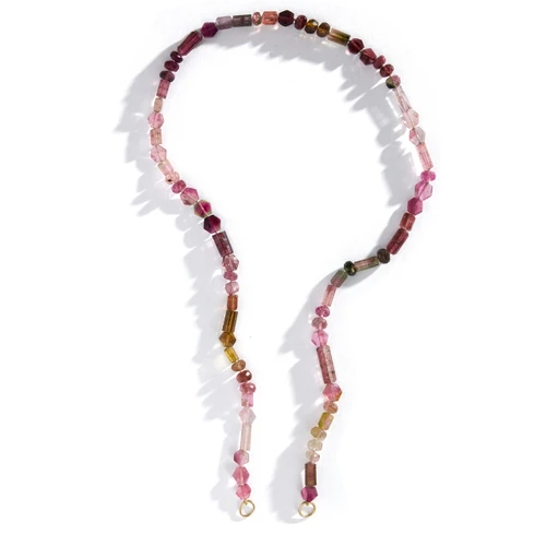 Three Sisters Jewelry Design Roseraie Mixed Cut Pink Tourmaline Strand #4 