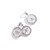 Three Sisters Jewelry Design Lula - Reeded Edge Vintage Initial Charm 