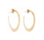 Three Sisters Jewelry Design 14K Gold Hammered Hoop Earrings 