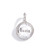 Silver Personalized Coin Charm with Name