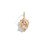 Three Sisters Jewelry Design Gold Iconic Lion Charm with Ruby Eyes 