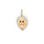 Three Sisters Jewelry Design Gold Iconic Lion Charm with Ruby Eyes 