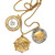 Three Sisters Jewelry Design Gold Molten Doubloon Personalized Medallion 