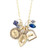 Three Sisters Jewelry Design Gold Galleon Personalized Relic Charm 