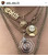 three sisters jewelry design Gold Phoenix Rising Sun Charm