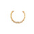 Three Sisters Jewelry Design Gold Oval Bamboo Charm Lock 