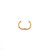 three sisters jewelry design Bamboo Small Circle Gold Chain and Charm Connector